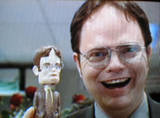  Who got Dwight the bobble head doll on valentine's day?