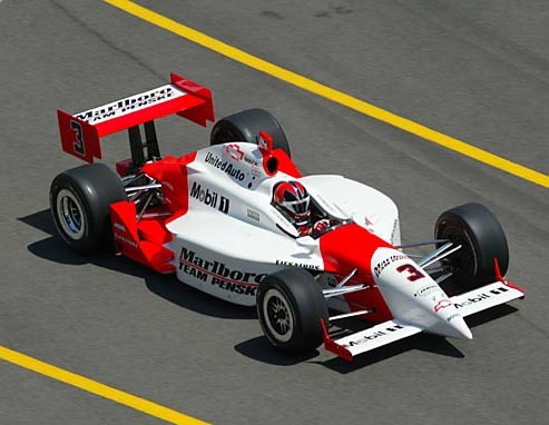  Helio Castroneves today (September 1st, 08) Drives the #3 car, but as a rookie he drove what # car
