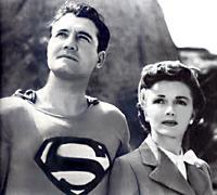 This is George Reeve as Superman and Phyllis Coates as Lois Lane in the '50s tv series (1951-1957).
Who replaced Phyllis as Lois in 1953?