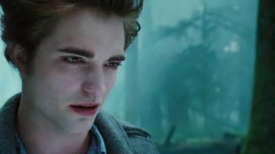  In the movie, where did Bella ask Edward of his age?