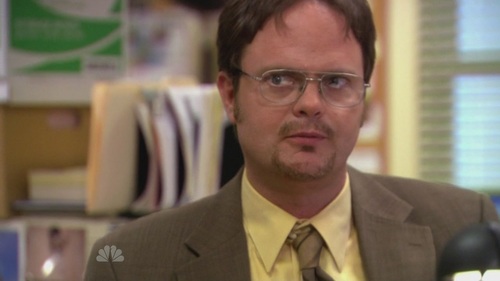  As of Season Four, how many times have we seen Dwight be late for work?