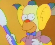  What is the name of the दिखाना on which Krusty performs "The Big Ear Family"?