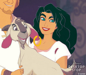 What is the name of Esmeralda's goat? 