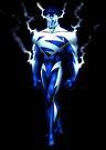  In the 90's Superman was blue and have what powers?