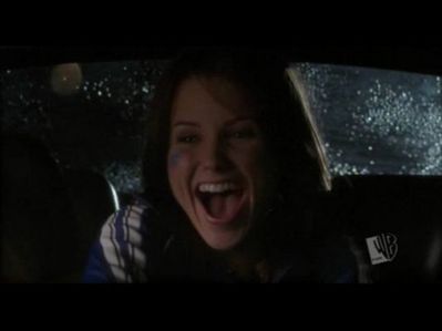 In season 1 in the brucas car scene what was the first word that Brooke sad?