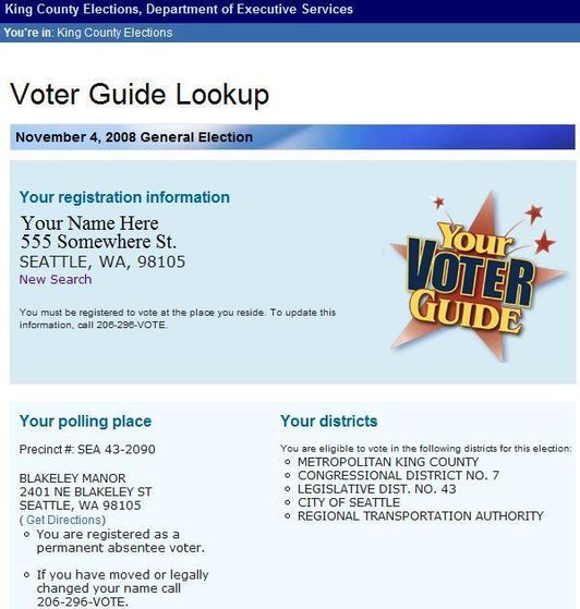  Your Name Here's Voting Registration Information