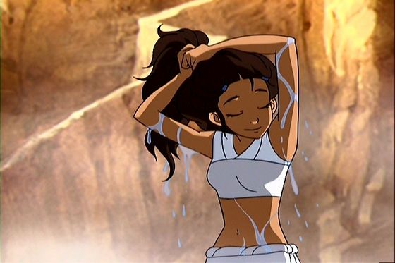  1.Katara she is GORGEOUS she's the gem of the water tribe and the jewel of the アバター world and a princess she has GORGEOUS long brown hair GORGEOUS blue eyes GORGEOUS skin and a GORGEOUS face