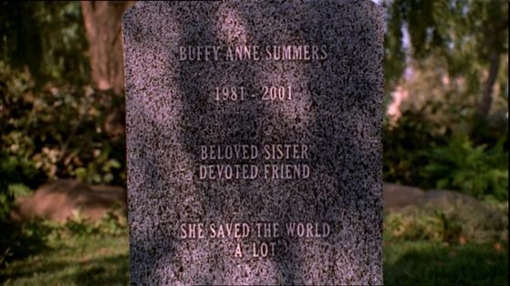  Buffy and Angel's headstones (Buffy)