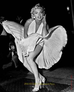  Movie actress Marilyn Monroe was known as a sex symbol and "blonde bombshell." She's best known for her glamour, her comedic wit, and iconic portrayals of "dumb blondes."
