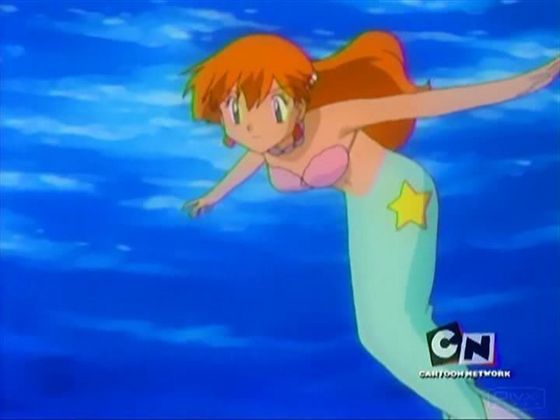 1.Misty she's not just beautiful she's GORGEOUS she has long GORGEOUS red hair GORGEOUS green eyes and GORGEOUS skin she''s a mermaid princess the wter pokemon trainer we all know and love and miss I hate that they replaced her with some less attractive n