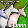 "Shun the nonbeliever SHUNNNN"