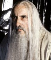  Christopher Lee as Saruman in the New Line Film