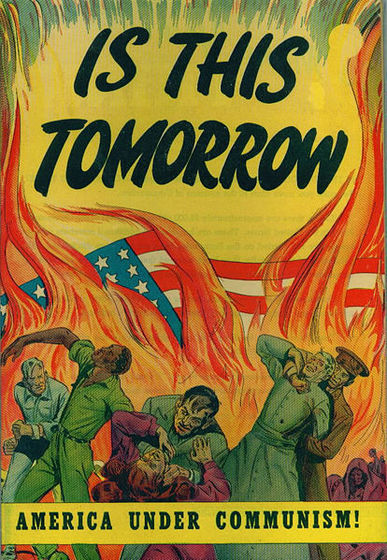  Anti-Communist Propaganda Poster circa 1950