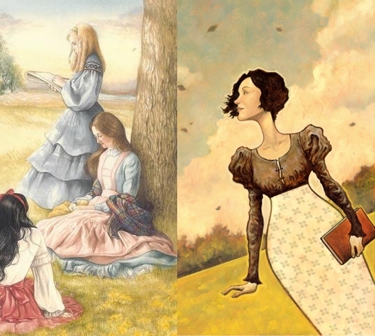  Illustrations from 'Little Women' & 'Pride and Prejudice'