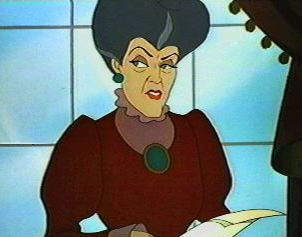  Lady Tremaine (Evil Stepmother): forces her stepdaughter to be a servent, out fear that she might have a better life than her daughters.