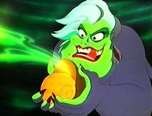 Ursula: uses a girl in an attempt to become クイーン of the sea, and later tries to kill her.