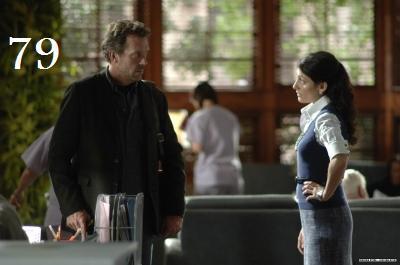  79.I love this scene its the end of season one and its a great ending its where we see where house & cuddy did have a past , “ i will not have sex with آپ not again “ lol
