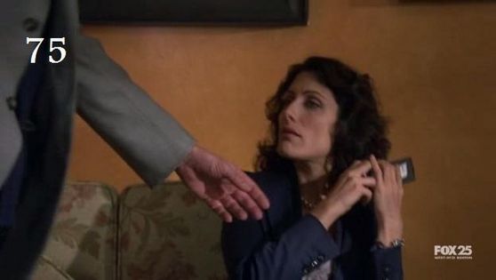  75. I loved this moment when cuddy has to steal house’s remote to get him to talk to cuddy it shows she knows house so well and i amor when she teases him with the remote.