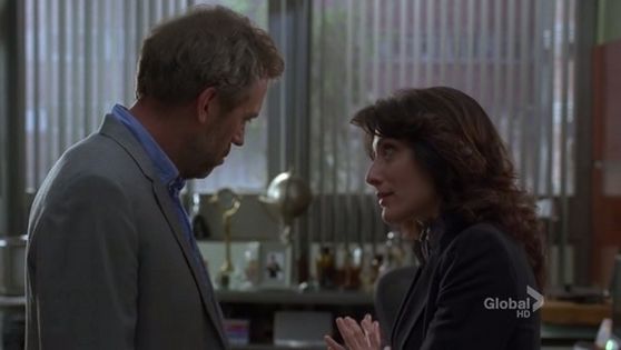  42. This scene is great because you see that’s house actually wants to be with cuddy and is happy to see her “good morning sunshine”