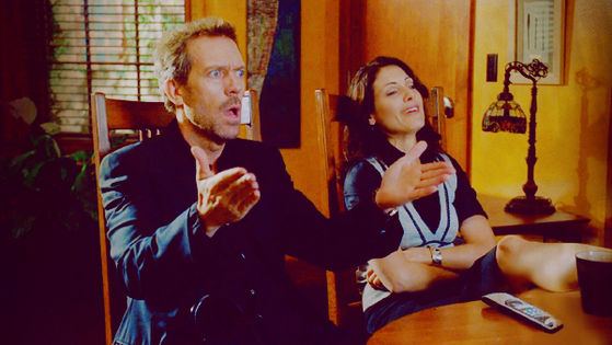  39. This is a great huddy moment house & cuddy just sitting down watching TV and I l’amour when cuddy starts winding house up.