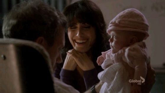  28. Cuddy’s face in this scene is a picture it’s like these are two people in the world she cares about and it shows in her smile.