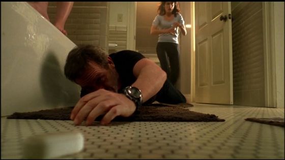  15.I Amore this scene house no's house as a drug addict dosent deserve cuddy he loves her that much " if te take those pills te dont deserve her"