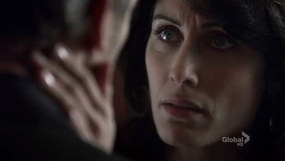  4. this is a great moment I amor it soooooooooo much cause even though she is so mad at house when she sees something is wrong it still comes down to the fact she is in amor with him and starts stroking his face.