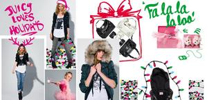  My collage of the new afbeeldingen geplaatst on Juicy Couture's website, Holidays 2009