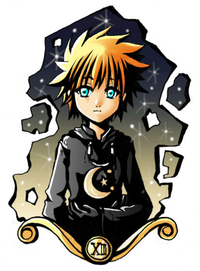 Here's a Roxas pic that I found.