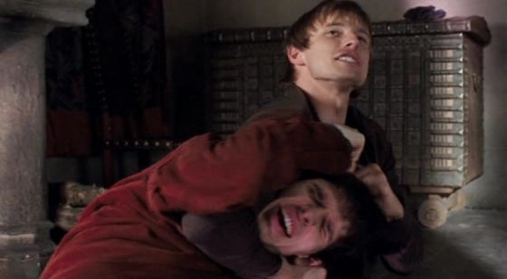  26. Talk about his and Merlin's "abusive relationship".