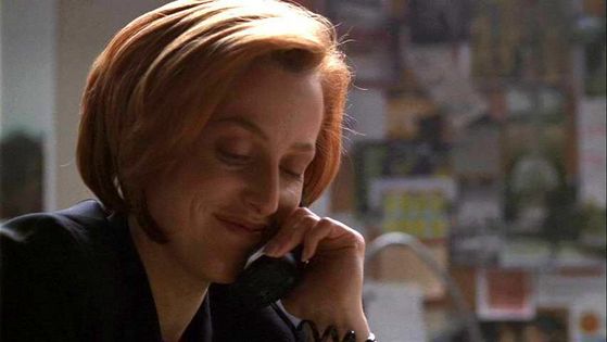  Season Seven Hollywood AD # ~ (MSR On The Phone With Each Other) Mulder : ciao Sister Spooky I Gotta Take This