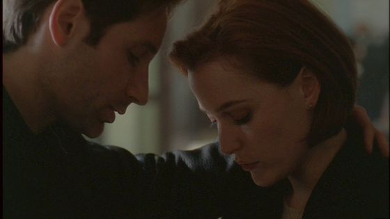 Season Five All Souls # ~ Mulder Conforts Scully When She Tells Him She Saw Emily