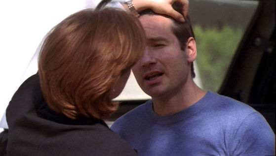 Season Six The Rain King # ~ Scully Touches Mulders Hair