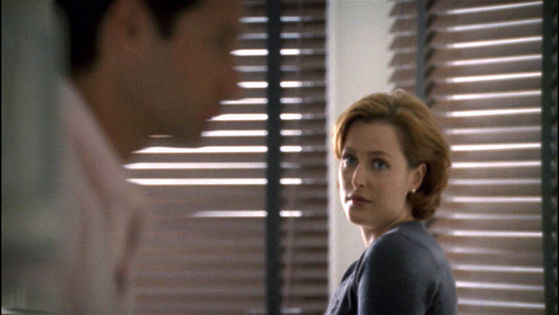  Season Six Arcadia # ~ Mulder : Woman , Get Back In Here And Make Me A 三明治 ( Scully Throws Rubber Gloves At Him )