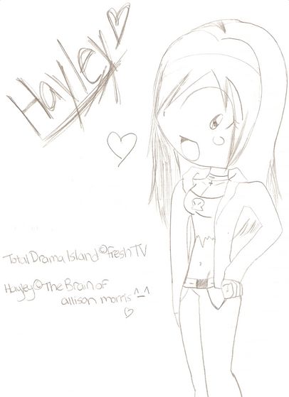  An uncoloured Hayley sketch :3