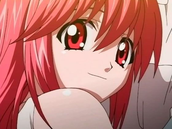  this is nyuu, lucy's تقسیم, الگ کریں personality from elfen lied