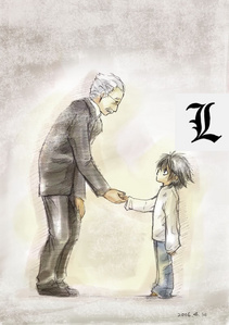  एल Lawliet and Watari~!!!!!!! (L's age: 7)