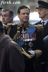  Colin Firth on set of The King's Speech