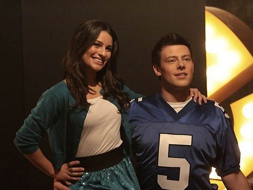  glee/グリー - Promotional 写真 [Behind the Scenes] - Cory and Lea