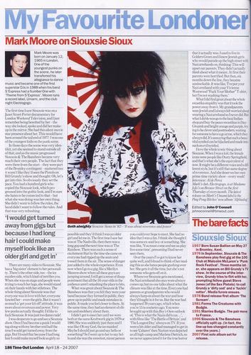  Mark Moore on Siouxsie Sioux (article)