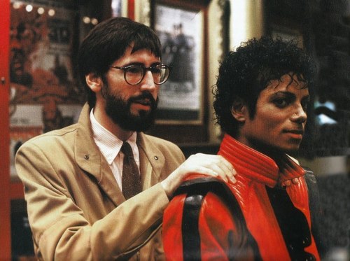  Michael and John Landis on "Thriller's" set