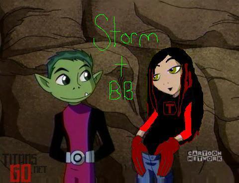  Storm and BB! My teen titans charater.
