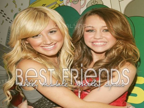  ashley tisdale and miley cyrus best Друзья Обои