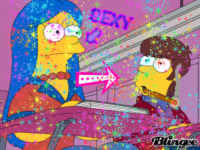 homer and marge 팬 art