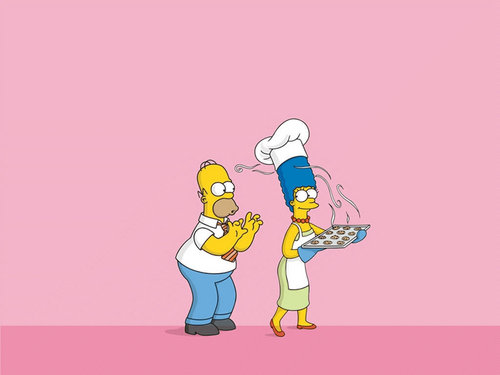  homer and marge 壁紙