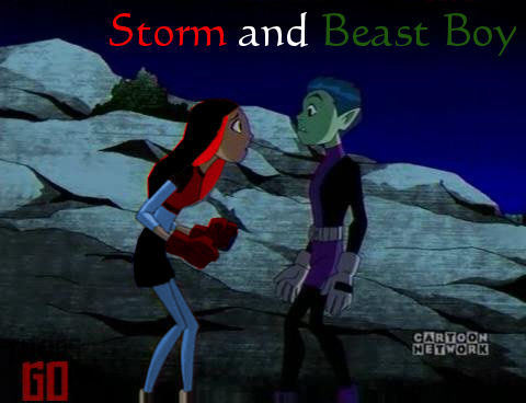  *Request for dramalyric* Storm and Beast Boy