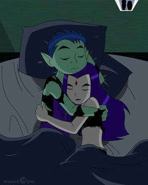  Beastboy and Raven