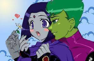 Beastboy and Raven