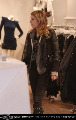  Emma shopping at intermix. <3