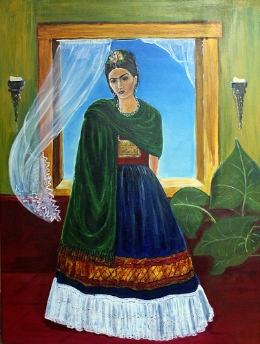  Frida in green velvet